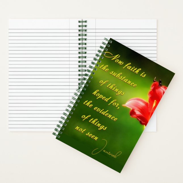 Glaube ist Zeitschrift Notizbuch (Innen)