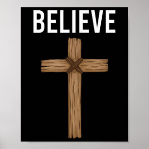 Glaube Jesus Christlichen Kreuz Gott Glaube Bibel Poster