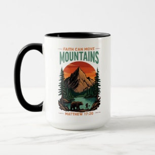Glaube kann Berge überwinden Outdoor-Christen Tasse