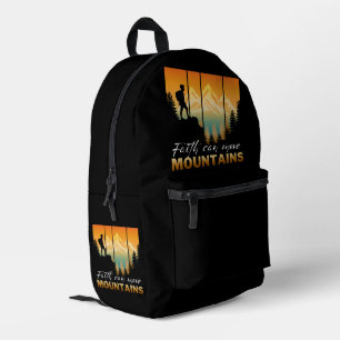 Glaube kann Berge versetzen Bedruckter Rucksack