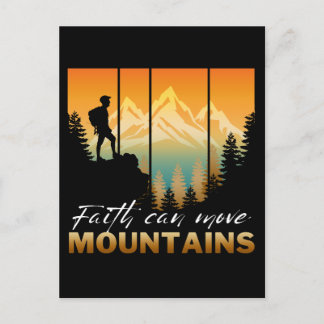 Glaube kann Berge versetzen Postkarte