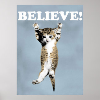 Glaube Katze Poster