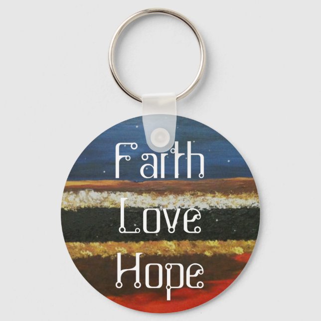 Glaube Liebe hoffen Keychaine Schlüsselanhänger (Vorderseite)