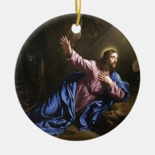 Glaube Liebe Kreuz Gebet Christentum Frieden Schic Keramikornament