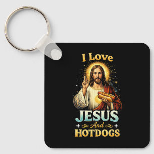 Glaube, Liebe und Hotdogs Schlüsselanhänger