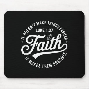 Glaube Lukas 1 37 Bibelvers Christlich Religiöses Mousepad