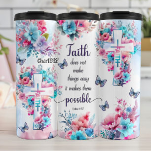 Glaube macht Dinge möglich Thermosbecher