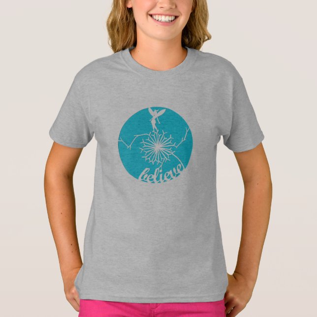 Glaube Mädchen T - Shirt (Vorderseite)