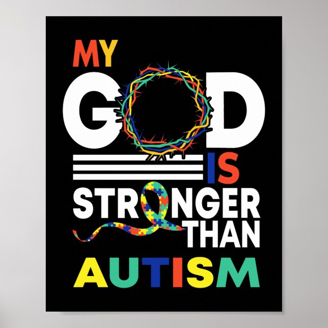 Glaube Mein Gott ist stärker als das Bewusstsein f Poster (Vorne)