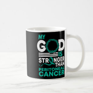 Glaube Mein Gott ist stärker als peritonealer Kreb Kaffeetasse
