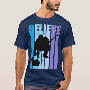 Glaube Mens Ice Curling Winter Ice Sports Fan T-Shirt