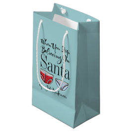 Glaube nicht an die Weihnachtsgeschenktasche Kleine Geschenktüte