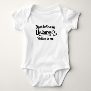 Glaube nicht an Einhörner - Glaube an mich Baby Strampler