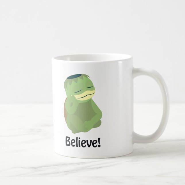 Glaube! Niedlich Kappa Kaffeetasse (Rechts)