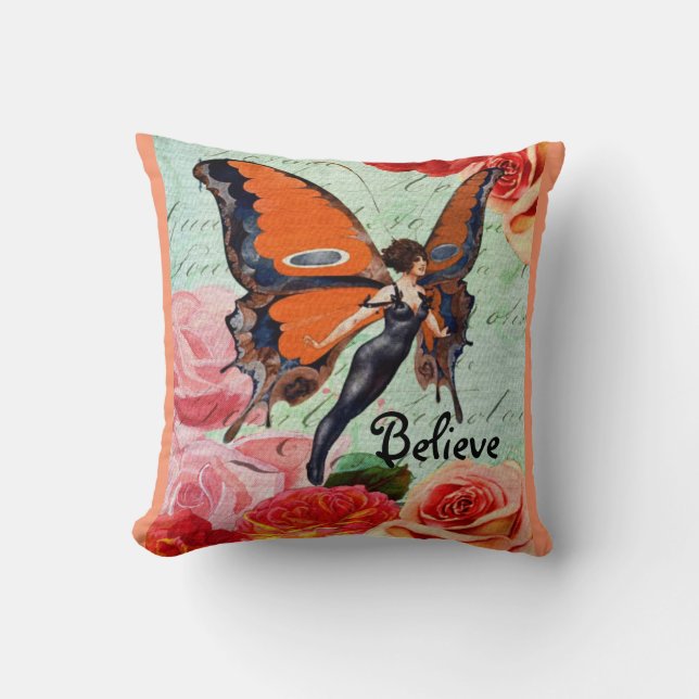 Glaube Pillow - Orange Kissen (Vorderseite)