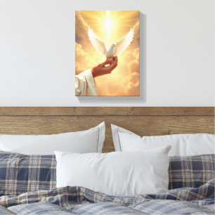 Glaube- Premium Wrapped Canvas (Glanz) Leinwanddruck