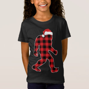 Glaube Red Kariert Bigfoot Weihnachtsfeier Sasquat T-Shirt