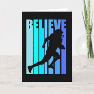 Glaube Retro Birthday Mens American Football Karte