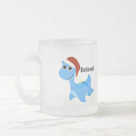 Glaube! Santa Nessie Mattglastasse