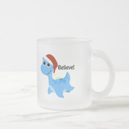 Glaube! Santa Nessie Mattglastasse