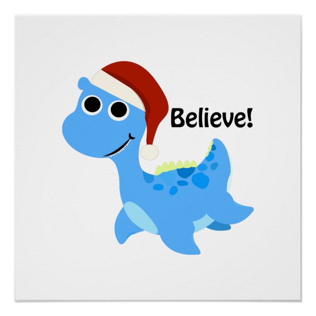 Glaube! Santa Nessie Poster (Vorderseite)