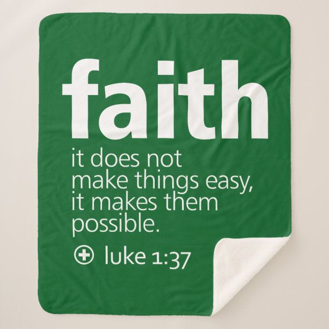 Glaube Sherpadecke (Vorderseite)