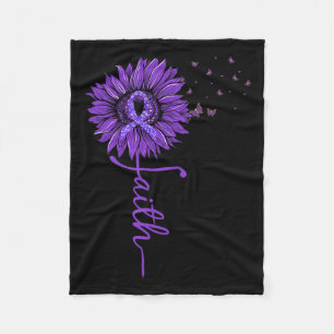 Glaube Sonnenblume Lila Heimer-Bewusstsein Fleecedecke