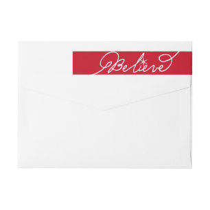 Glaube Star Handwriting Script Weihnachtsadresse