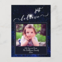 Glaube Starry Night Sky Foto und Kalligrafie