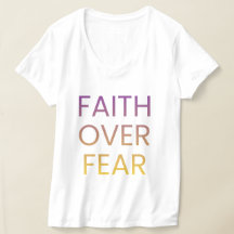 Glaube statt Angst Damen-Shirt – Inspirierendes Ch