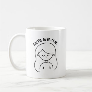 Glaube statt Angst - Inspirierende und positive Bo Kaffeetasse