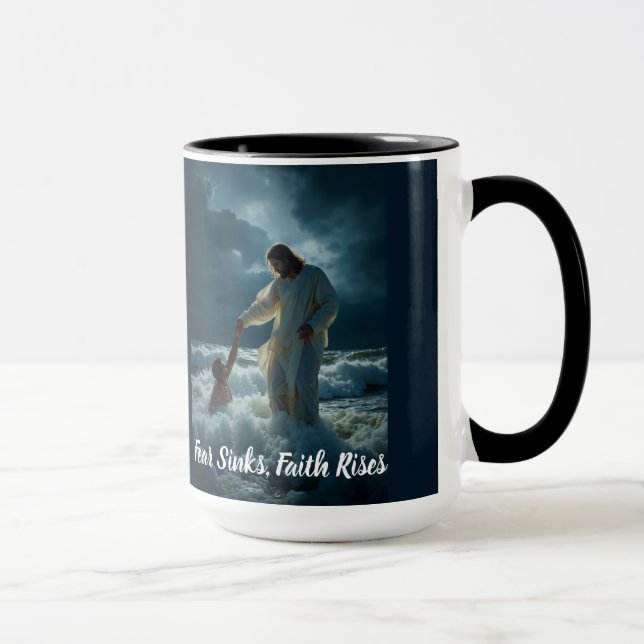 "Glaube statt Angst" - Tasse (Rechts)