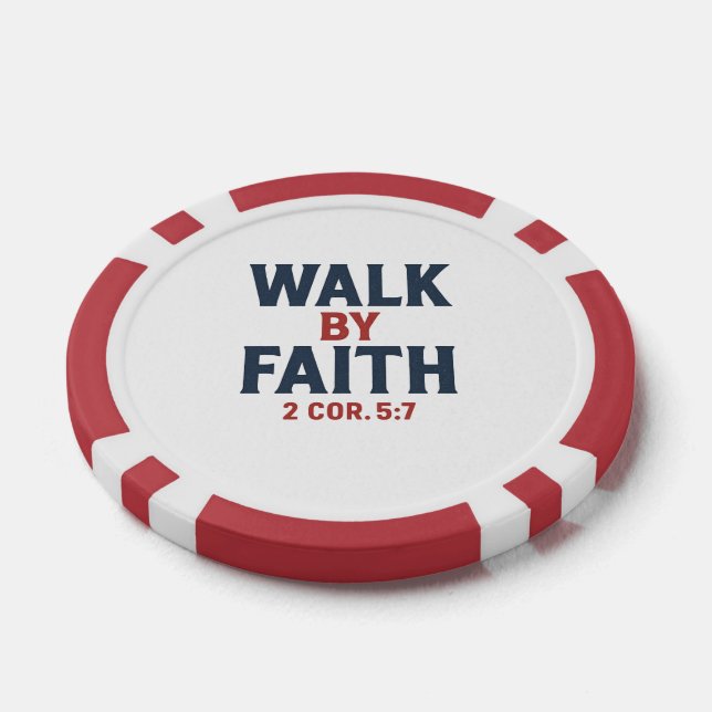 Glaube statt Sicht 2 Kor 5:7  Pokerchips (Einzeln)