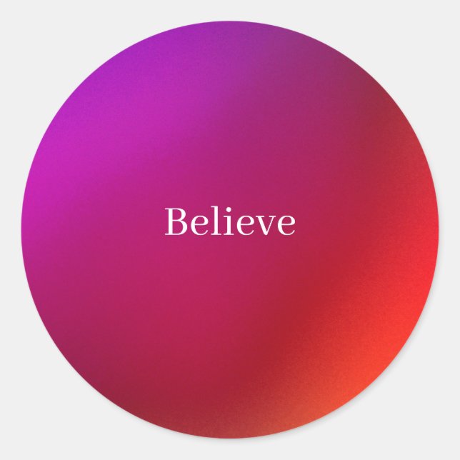 Glaube Sticker (Vorderseite)