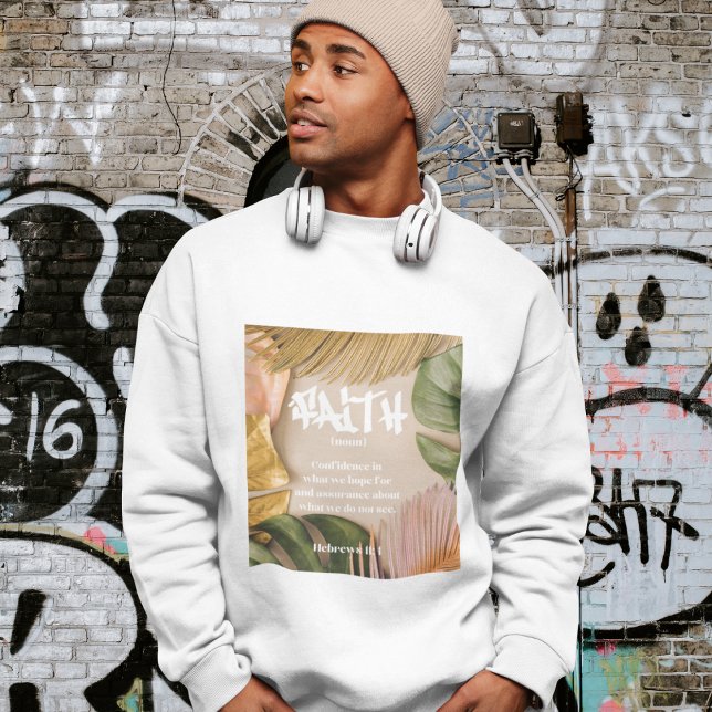 Glaube (Substantiv) Graffiti Christlich Bibel Vers Sweatshirt (Von Creator hochgeladen)