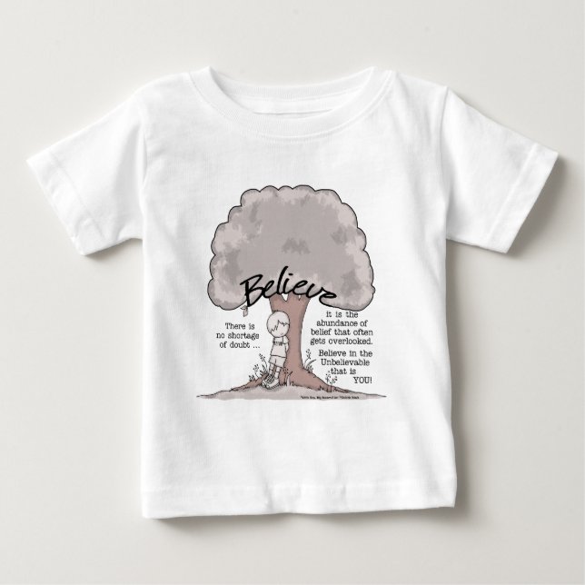 Glaube Tree Baby T-shirt (Vorderseite)