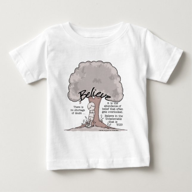 Glaube Tree Baby T-shirt (Vorderseite)