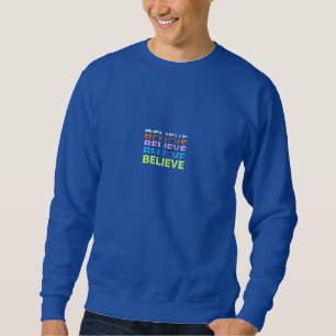 Glaube Typografie T-Shirt Motivierendes T-Shirt Sweatshirt