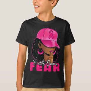 Glaube über Angst Christliche schwarze Frauen nach T-Shirt