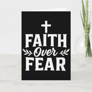 Glaube Über Angst Christlicher Motivationsbibelver Karte