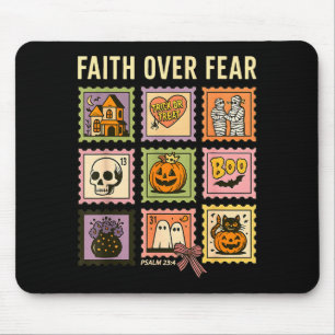 Glaube Über Angst Christliches Halloween-Siegel Gl Mousepad