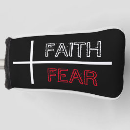 Glaube über Angst Christliches Kreuz Golf Headcover