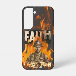 Glaube über Angst Feuerwehrmann Christlicher Glaub Samsung Galaxy Hülle