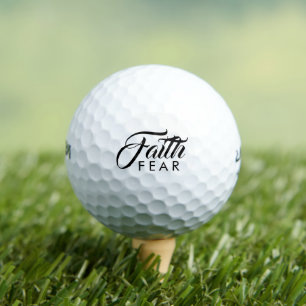 Glaube über Angst Golfball