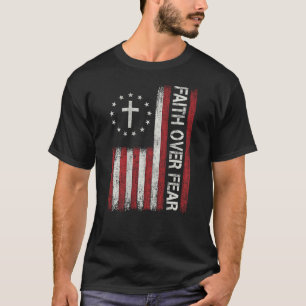 Glaube über Angst Gott Jesus Christliche Bibel Kre T-Shirt