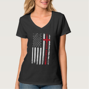 Glaube über Angst Inspiration Christliche Vintage  T-Shirt