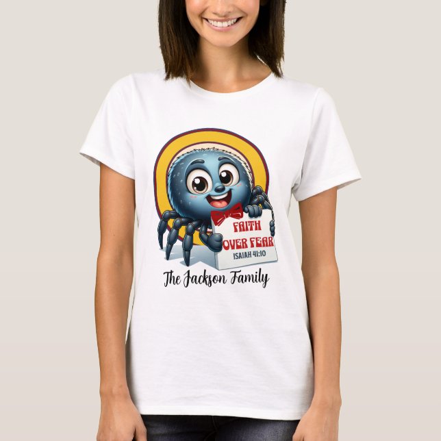 Glaube über Angst - ISAIAH 41:10 T-Shirt (Vorderseite)