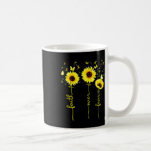 Glaube über Angst Kinderkrebsbewusstsein Sonnenblu Kaffeetasse
