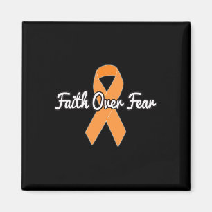 Glaube über Angst - Nierenkrebs Orange Ribbon Magnet