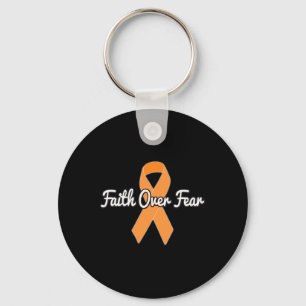 Glaube über Angst - Nierenkrebs Orange Ribbon Schlüsselanhänger